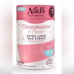 Strawberries & Cream Wax Strips - Pink
